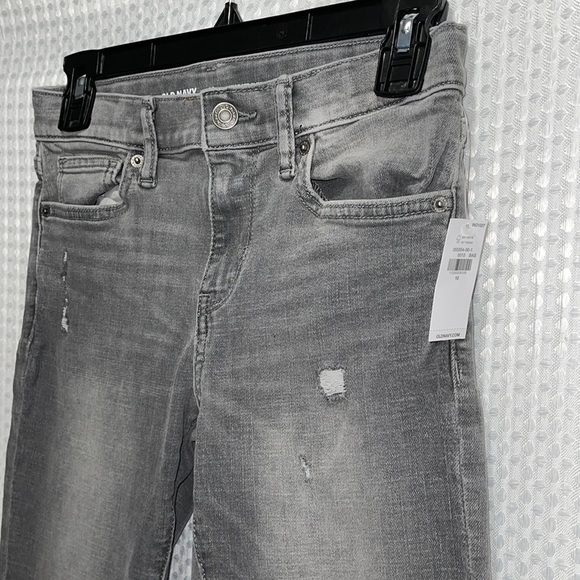 Old Navy Boy's Karate Built-In Flex Max Tough 360 Slim Jeans Gray Size 10 NWT. - Picture 2 of 4